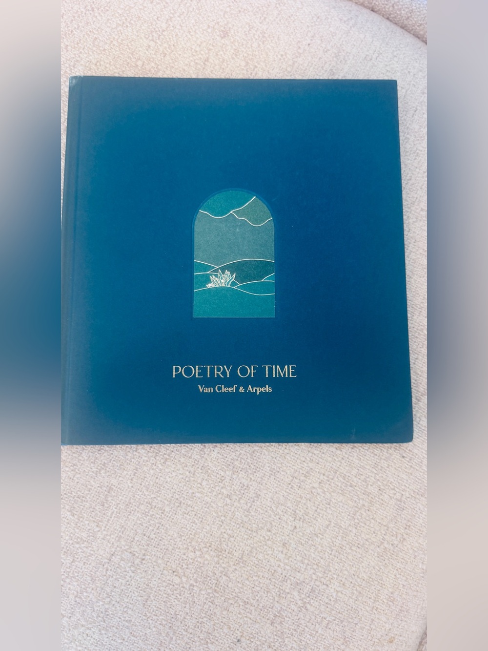 Van Cleef & Arpels Deep Teal Decorative Book with Gold Foil
